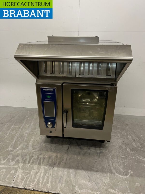Stainless steel Rational SCC SelfCookingCenter with extractor hood 6 x 1/1 GN 400V