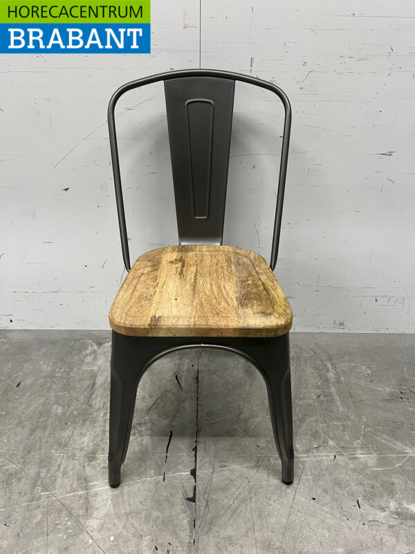 Bolero set of 4 chairs with wooden seat Catering - Image 4