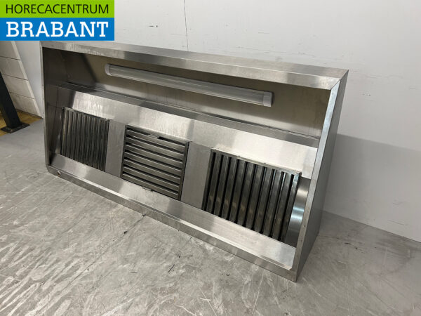 Stainless steel exhaust hood inclined model 200 cm 230V Horeca - Image 2