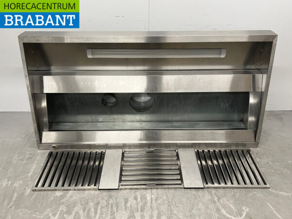 Stainless steel exhaust hood inclined model 200 cm 230V Horeca - Image 4