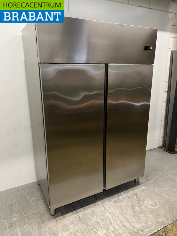 Stainless steel Asber Double-door Freezer Freezer 1400 liters 230V Horeca - Image 3