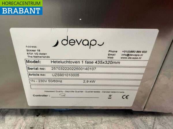 Stainless steel Smeg Hot Air Oven 230V Horeca - Image 5