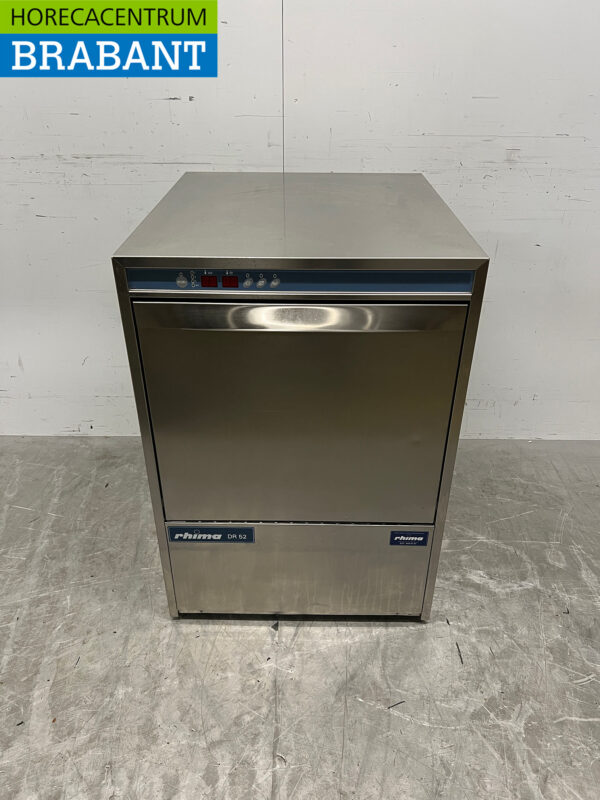 Stainless steel Rhima DR52 Dishwasher 400V Catering