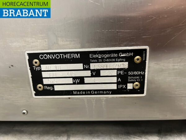 Stainless steel Convotherm AR18 Hot air oven 9 x 38/26,5 cm 400V Horeca - Image 5