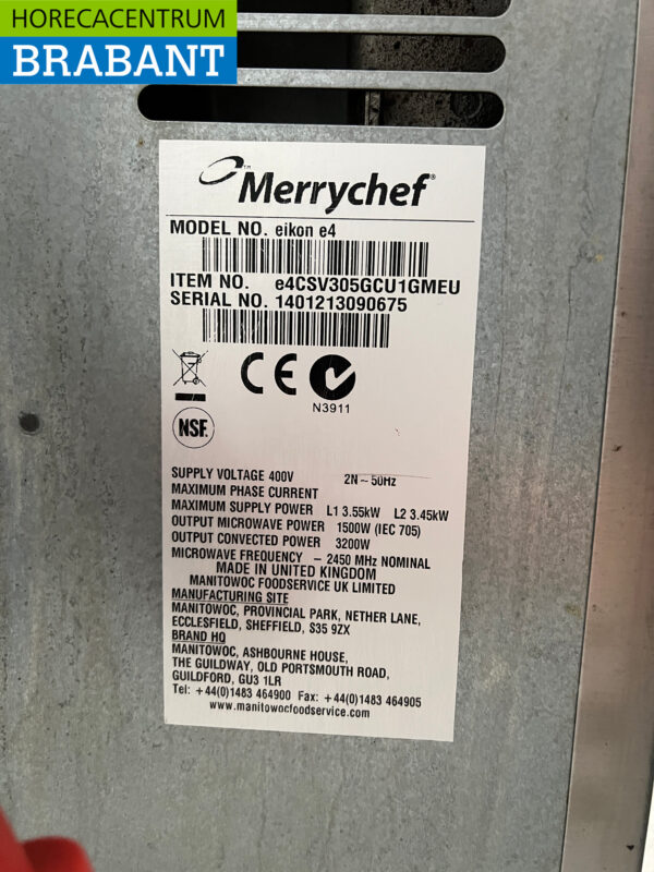 Stainless steel Merrychef Eikon e4 High-speed oven Microwave 400V Catering - Image 6