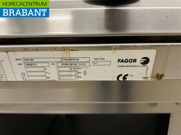 Stainless steel Fagor 4 burner stove with work unit 105 cm GAS Horeca - Image 6