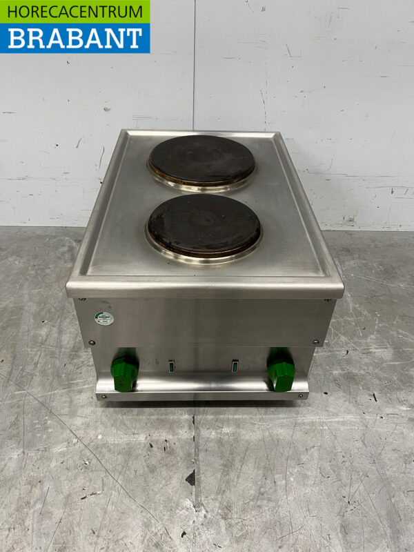 Stainless steel 2 burner electric stove stove 40 cm 400V Horeca