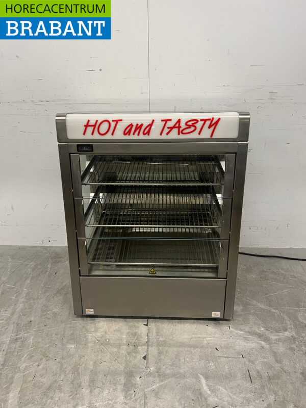 Stainless steel Hot Display Case 73 cm 230V Catering