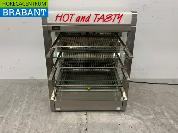 Stainless steel Hot Display Case 73 cm 230V Catering - Image 4