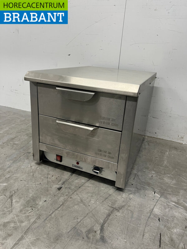 Stainless steel Casselin Double Hot Tray 2 x 1/1 GN 230V Catering - Image 2