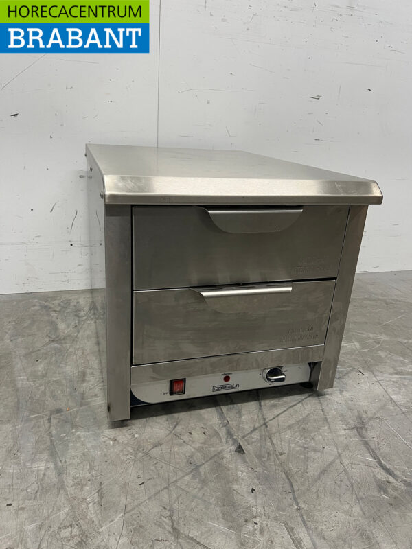 Stainless steel Casselin Double Hot Tray 2 x 1/1 GN 230V Catering - Image 3