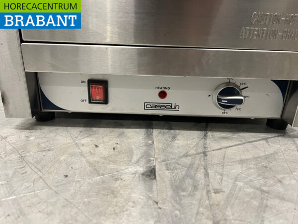 Stainless steel Casselin Double Hot Tray 2 x 1/1 GN 230V Catering - Image 4