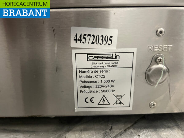 Stainless steel Casselin Double Hot Tray 2 x 1/1 GN 230V Catering - Image 6