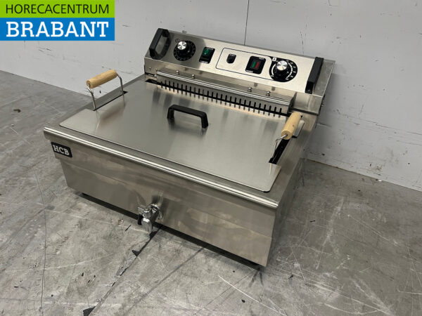 Stainless steel Fish fryer Oilball fryer Deep fryer 20 liters 400V Horeca - Image 2