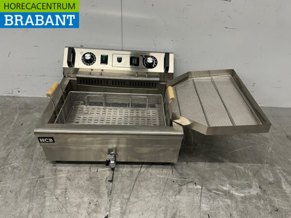 Stainless steel Fish fryer Oilball fryer Deep fryer 20 liters 400V Horeca - Image 4