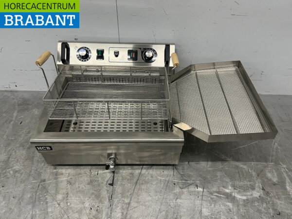 Stainless steel Fish fryer Oilball fryer Deep fryer 20 liters 400V Horeca - Image 5