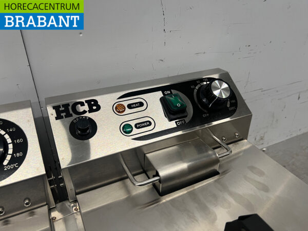Stainless steel Double Fryer Fryer 2 x 10 liter 2 x 230V Catering - Image 4