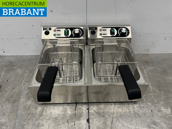 Stainless steel Double Fryer Fryer 2 x 10 liter 2 x 230V Catering - Image 5