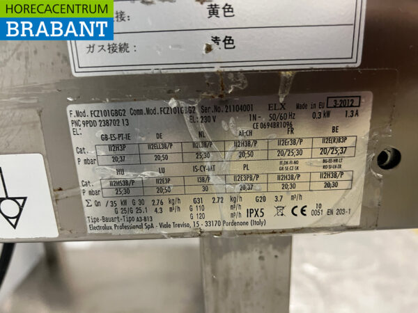 Stainless steel Zanussi Combisteamer 10 x 1/1 GN GAS + 230V Horeca - Image 7