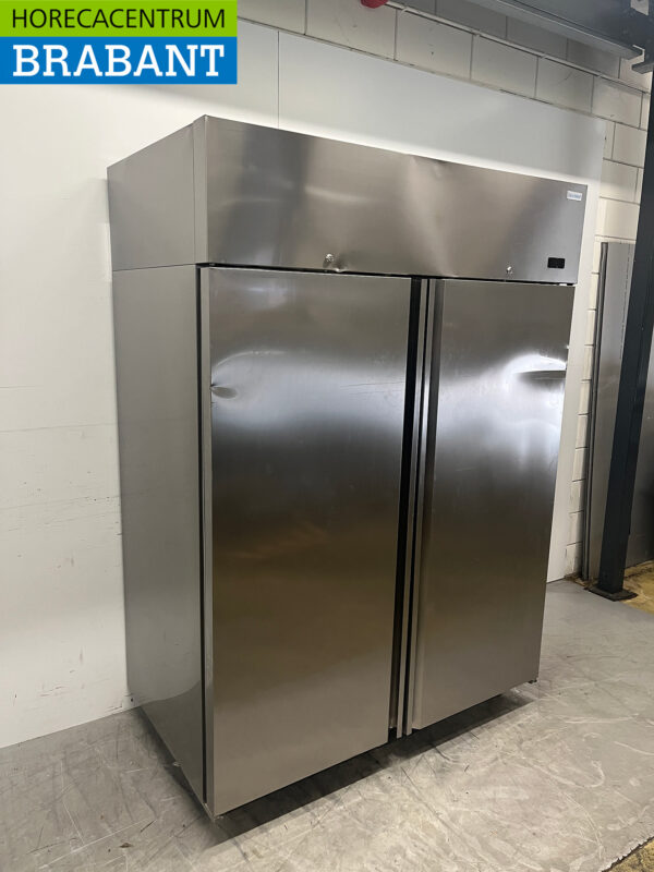 Stainless steel Double door Refrigerator 1340 liters 230V Catering - Image 3