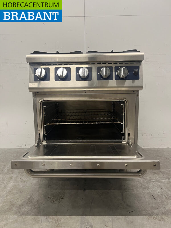 Stainless steel 4 burner stove with oven GAS Catering - Image 5
