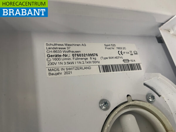 Washing machine Schulthess Spirit 520 230V Horeca - Image 5
