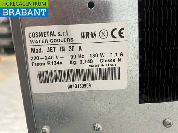 Stainless steel Cosmetal JET IN 30 A Compact Water Cooler 230V Catering - Image 4
