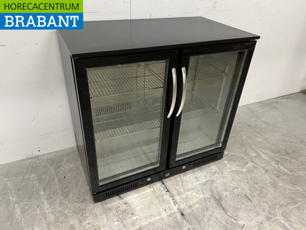 Backbar Bar Refrigerator 2 Glass Folding Doors 208 liters 90 cm 230V Horeca - Image 3