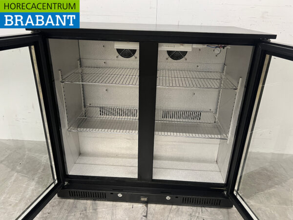 Maxxfrost Backbar Bar Refrigerator 2 Glass Folding Doors 208 liters 90 cm 230V Horeca - Image 4