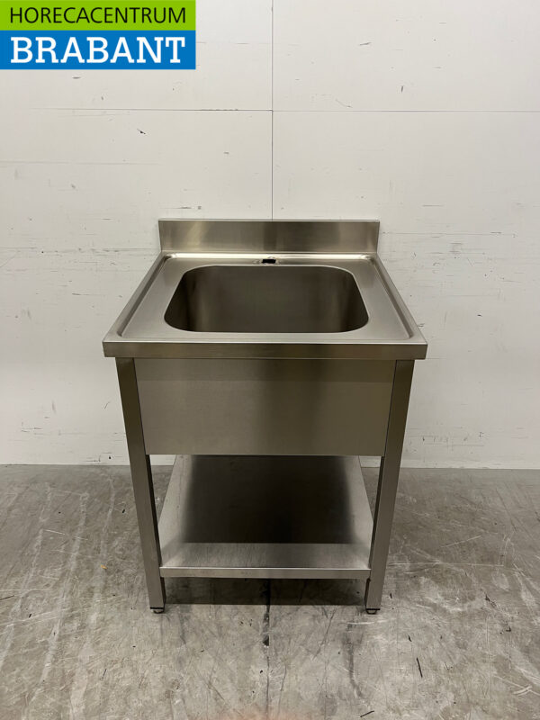 Stainless steel Rinse Table with Undershelf 70 x 70 x 89 cm Catering