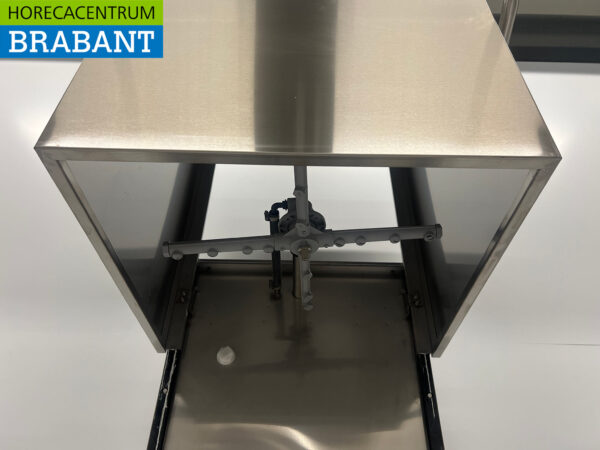 Stainless steel Adler ECO Sliding dishwasher with drain pump and water softener 400V Catering - Image 6