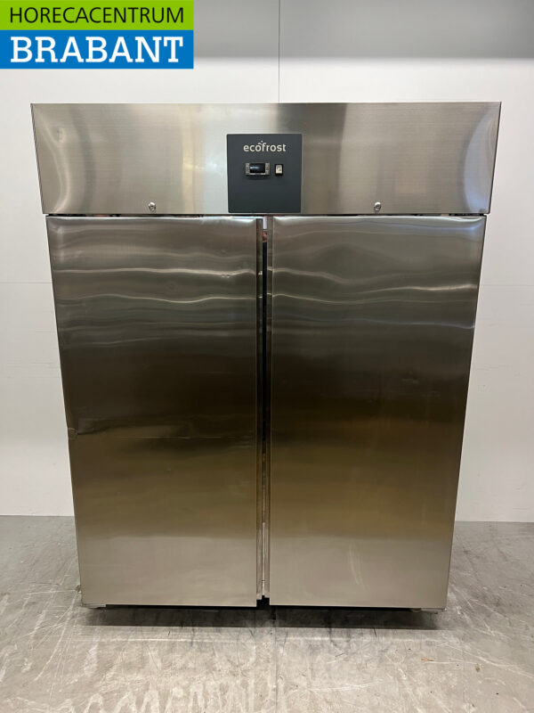 Stainless steel Ecofrost Double Door Freezer 1300 liters 230V Horeca