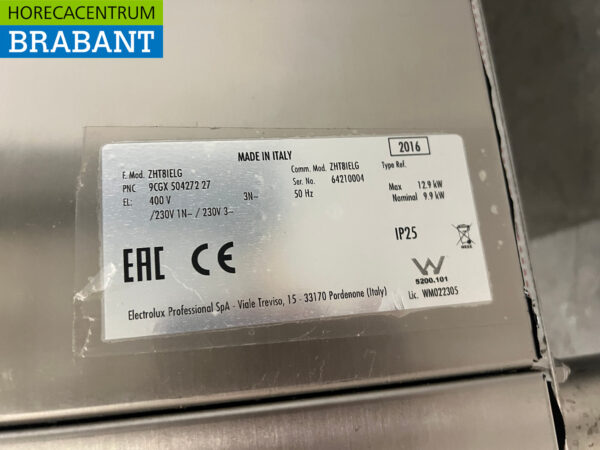 Stainless steel Zanussi Sliding dishwasher Drain pump 400V Catering - Image 7