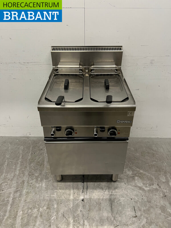Stainless steel Mareno Double Fryer 2 x 10 liters 400V Horeca