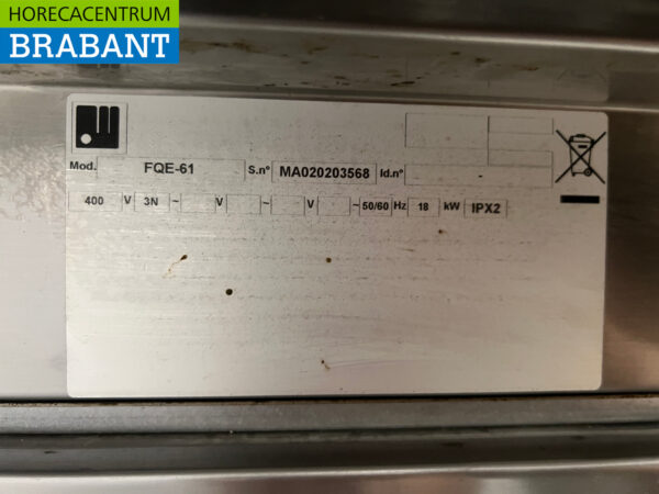 Stainless steel Mareno Double Fryer 2 x 10 liters 400V Horeca - Image 7