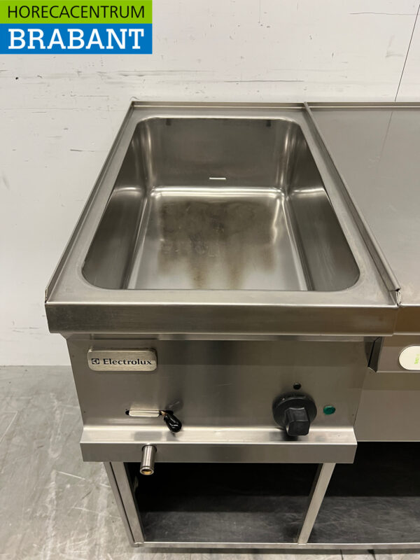 Stainless steel Electrolux Baking line Bainmarie and 2 burner Natural gas 105 cm 230V + Gas Horeca - Image 4