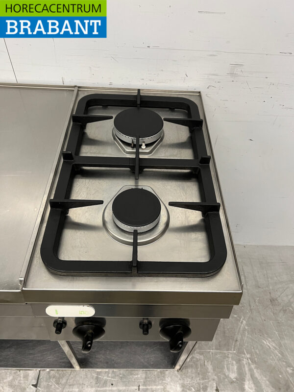 Stainless steel Electrolux Baking line Bainmarie and 2 burner Natural gas 105 cm 230V + Gas Horeca - Image 5
