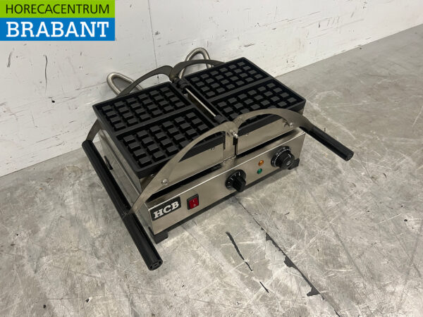 Stainless steel tilting waffle iron with timer 230V Catering - Image 3