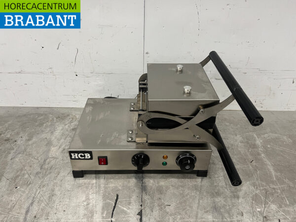 Stainless steel tilting waffle iron with timer 230V Catering - Image 4