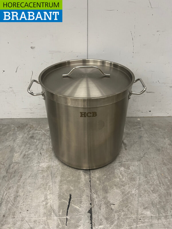 Stainless steel HCB Soup Pan Cooking Pan Induction 30.5 x 31.5 cm 21 liter Catering