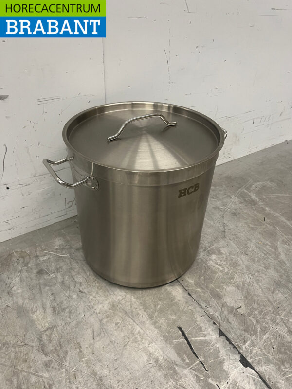 Stainless steel HCB Soup Pan Cooking Pan Induction 30.5 x 31.5 cm 21 liter Catering - Image 3
