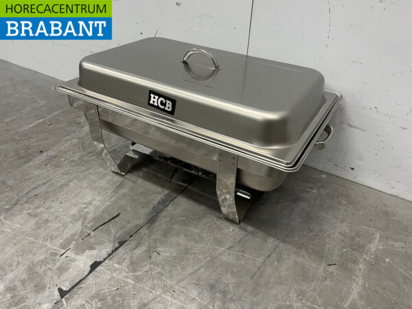 Stainless steel HCB Chafing dish 2 x 1/2 GN Catering - Image 2