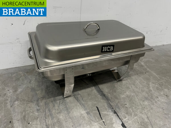 Stainless steel HCB Chafing dish 2 x 1/2 GN Catering - Image 3
