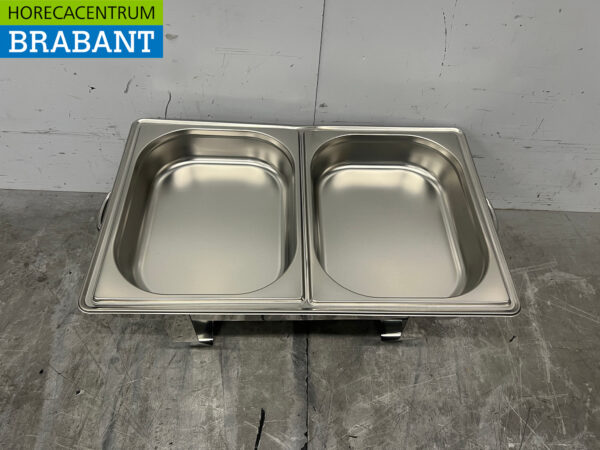 Stainless steel HCB Chafing dish 2 x 1/2 GN Catering - Image 4