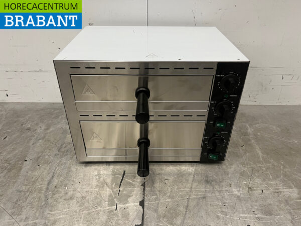 Stainless steel Double Pizza Oven Snack Oven 230V Catering