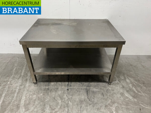 Stainless steel Worktable with undershelf 100 x 70 x 61 cm Catering