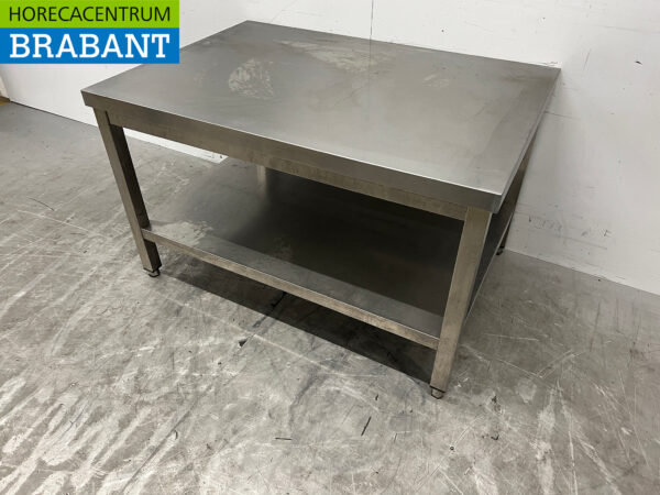 Stainless steel Worktable with undershelf 100 x 70 x 61 cm Catering - Image 2
