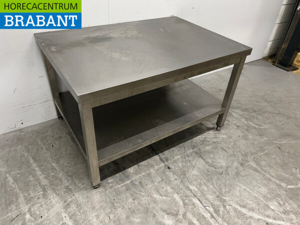 Stainless steel Worktable with undershelf 100 x 70 x 61 cm Catering - Image 3