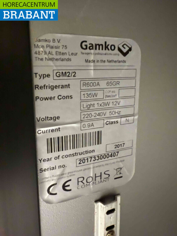 Gamko Bar Cooling Bottle cooler 1 door 60,5 cm 230V Catering - Image 5