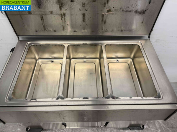 Stainless steel Rieber Holding cabinet bain marie 3 x 1/1 GN 230V Horeca - Image 5